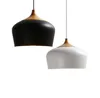 Nordic Pendelleuchten Holz Aluminium Lampenschirm Pendelleuchten Industriebeleuchtung Loft Lamparas Esszimmerlampe E27 Leuchten