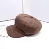 2021 donne visiera berretto autunno inverno ottagonale cappelli alla moda artista pittore strillone cappelli nero grigio berretto cappello3814789