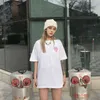 Dropshipping Harajuku Japão meninas não chore impressão t camiseta homens mulheres manga curta solta casual verão algodão camisetas hip hop top g1222