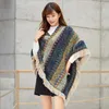 Vår och höst Cape Stickad Pullover Tassel Scarf Shawl Women's Long Shawl Coats Värme Imitation Cashmere Scarf Dekoration LSK1459