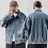 Frühling Herbst Denim Jacken Männer Neue Hip Hop Retro Jacke Straße Casual Pilot Jacke Mode Große Größe Gedruckt Jacke 5XL 201028