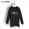 oversized leren shirt