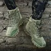 Nieuwe enkelrubber militaire gevechten mannen sneakers casual schoenen buiten werk veiligheid laarzen y200506