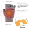 Gants chauffants USB 5V sécurisés pour hommes et femmes chauffe-mains mitaines chaudes d'hiver gants électriques sans doigts pour ordinateur portable