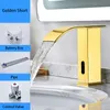 Rubinetto per lavabo a cascata Smart Sensor Rubinetto per sensore automatico Lavandino Touchless Miscelatore acqua per lavabo Gru5036499