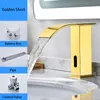 SMART SENSOR WATERFALL BASIN FAUCET AUTOMATISK SENSOR KRABUT Touchless Sink Basin Water Mixer Crane5036499