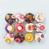 Mini Tinplate Candle Jar Empty Donut Metal DIY Handmade Aroma Candle Case Round Metal Storage Tin Cans Jars Containers