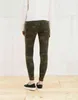 Jeans de jogging de subida média para mulheres bolsos laterais finos jeans magros jeans Mulheres de jeans de jeans de jeans de jeans Y220311