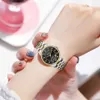 Frauenquarz-Uhren, Luxus, Business, wasserdicht, mit Kalender