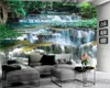 Landscape Waterfall 3D Wallpaper Romantic Landscape Decorative Silk 3d Mural Wallpaper 3d Wall Paper for Living Room Custom Photo