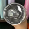 Toptan 20 oz boş beyaz süblimasyon su şişesi sıska tumbler çift duvar yalıtımlı vakum 304 paslanmaz çelik kahve kupa ile plastik saman