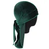 2019NEW Fashion Men039s Satin Durags Bandana Turban Peruki Mężczyźni jedwabisty Durag Pałąk nagłówek Pirate Hat Hair Akcesoria 5647111