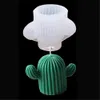 Outils d'artisanat Cactus Silicone bougie moule savon fait à la main époxy décor 3D argile artisanat moule pour cire coulée plâtre moulage XBJK22024506810