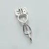 Uggla bur 925 Sterling Silver Pendant Presentkärlek Öppnas Pearl Openable Lockets Owl Cage 5 stycken