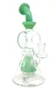 Vintage 10 pouces Matrix Swiss Perc Glass BONG Hookah Pipes Brûleur à mazout avec bol ou Banger peut mettre le LOGO du client