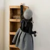 Nowa sukienka Warm Winter Girls z kaszmirową sukienkę na kolana bez kaszmiru w jesieni garnitur ubrania dziecięcego Zestaw dla dzieci