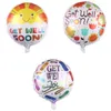 18 greeting foil balloon get well soon balloons sunny flower wishes party balloons helium balloon m190