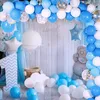 113 sztuk Baby One Birth Party Balloons Garland 1st Urodziny Dekoracje Kids Wedding Tło Wystrój Babyshower Balon Arch 201203