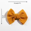 50PCS 11CM 4.3 "Big Fashion Seersucker Waffle Archi per capelli per accessori per capelli Bow Knot Boutique per bambini Fasce per ragazze LJ200903