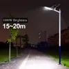 1000 watt LED Solar Light Outdoor Lamp Drivs Sunlight Street Light för trädgårdsdekoration Solens laddning