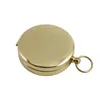 Gold Color Outdoor Gadgets Portable Compass Camping Hiking Pocket Brass Copper Luminous Compass Navigation with Noctilucence Displa