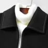 Spring Autumn Wool Coat Men Fashion Short Handmade Man Jacket Double-sided Woolen Mens Overcoat Coats LJ201110