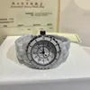 CH Reloj de cerámica blanca para mujer Movimiento de cuarzo Contador de calidad Moda simple Los jóvenes aman el regalo del día de San Valentín de alta calidad 32544