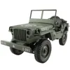 110 RC 24G Telecomando Jeep Simulazione FourWheel Drive OffRoad Militare Arrampicata Auto Diecast LED 4WD Veicolo Toys2568384