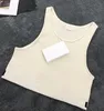 Abbigliamento Canotta T-shirt da donna firmata Nero Bianco Lettera Estate manica corta Abbigliamento da donna Taglia S-L Camis Top Femme