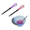 Whisk Mini Egg Rotary Egg Mixer Beaters Balloon Flat Steel Wire Bowl Scraper (color random) wholesale Promotional products