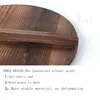 Mater Star Traditional Wooden Drop Lid 30-42cm Wok Cover Large Carbonized Wood Cover Jar Cookware Parts Kitchen Utensil 201124