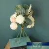 NEW Rose Eucalyptus Hybrid Bouquet Artificial Flowers Bridal Hand Silk Fake Flower Wedding Home Table Decoration Plastic Berry