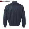 Magcomsen Kurtki zimowe Mężczyźni MA1 Bombowiec Pilot Płaszcz Thermal Padded Casual Baseball Varsity Jacket Mężczyzna Wojskowy Wojsko Windbreaker 201106