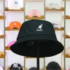 2020 nowy KANGOL haftowane kapelusze typu Bucket wzór zwierzęcy kapelusze przeciwsłoneczne odcień płasko zakończony modny ręcznik materiałowy kapelusz dla pary podróży A31456 C0123