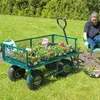 Nouveaux chariots de jardin wagons Utilitaire de service lourd en extérieur en acier plage jardin de joie 6652892