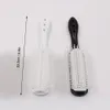 Anti-static 9 Rows Hair Brush Hairdressing Scalp Massager Dentangling Hairbrush Hair Comb Heat Resistant Styling Tools W9624