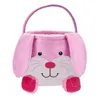 Pasen Party Bunny Manden Gevulde Handtassen Konijn Bunny Oor Pluche Tassen met Voet Cartoon Opbergtas Bucket RRD13223