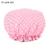 Shower Cap Bath Hat Peva Waterproof Double Layer Women Supplies Bathroom Accessories Shower Hair Cover H jllxti