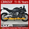 Honda CBR-650 CBR 650 CBR650 F 2011-2016 CBR650 F 2011-2016 CBR650 CBR650F 11 12 13 14 15 16 CBR 650F 2011 2012 2013 2015 2016 2015 2016 페어링 블루 블랙