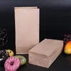 100 pezzi sacchetti di carta Kraft cibo tè piccolo sacchetto regalo sacchetti di pane di sabbia forniture per feste di nozze confezioni regalo 201225