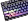 110 ключей OEM PBT Keycaps Полный комплект Механическая клавиатура клавиатуры 5 сторон краситель-сублимация фиолетовый рассвет Light1