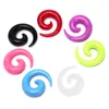 Hoop & Huggie 16Pcs/Set Acrylic Spiral Taper Flesh Tunnel Ear Stretcher Expander Stretching Plug Snail