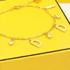 Collier d'or designer Bracelet Femmes Dimond Letters Colliers Fashion Bracelets for Men Bijoux Luxurys Hight Quality With Box 224717581