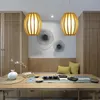 Handmade Bamboo Lantern Shade Pendant Light Fixture Modern Japanese Nordic Rustic Asian Country Hanging Ceiling Lamp Tatami Home