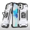 Nyaste osynliga magnetiska konsolcellscrodukter COVER METAL RING BUCKLE Anti-Fall Case för iPhone 13 12 11 XR X XS Max 8 7 6S plus Samsung S20 S21
