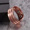 Cluster Rings Vinterly Pure Copper Magnetic Ring For Women Trendy Engagement Wedding Men Open Cuff Adjustable Finger Men19383978