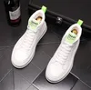 Hög heta försäljning män s topp mode läder sneakers trend bekväm man avslappnad non slip andnings män skor w fahion sneaker caual läppsko