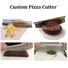 35 cm pizza cutter rostfritt stål rocking pizza chopper högkvalitativ kök kniv design anpassade cutter verktyg 201023