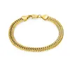 new fashion man woman 6mm plating Gold Fox tail chain Bracelet Necklace Simple accessories Best friend's birthday present