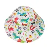 Summer Baby Sun Hat for Girls and Boys Children Outdoor Neck Ear Cover Anti UV Kids Beach Dinosaur Elephant Caps Bucket Cap